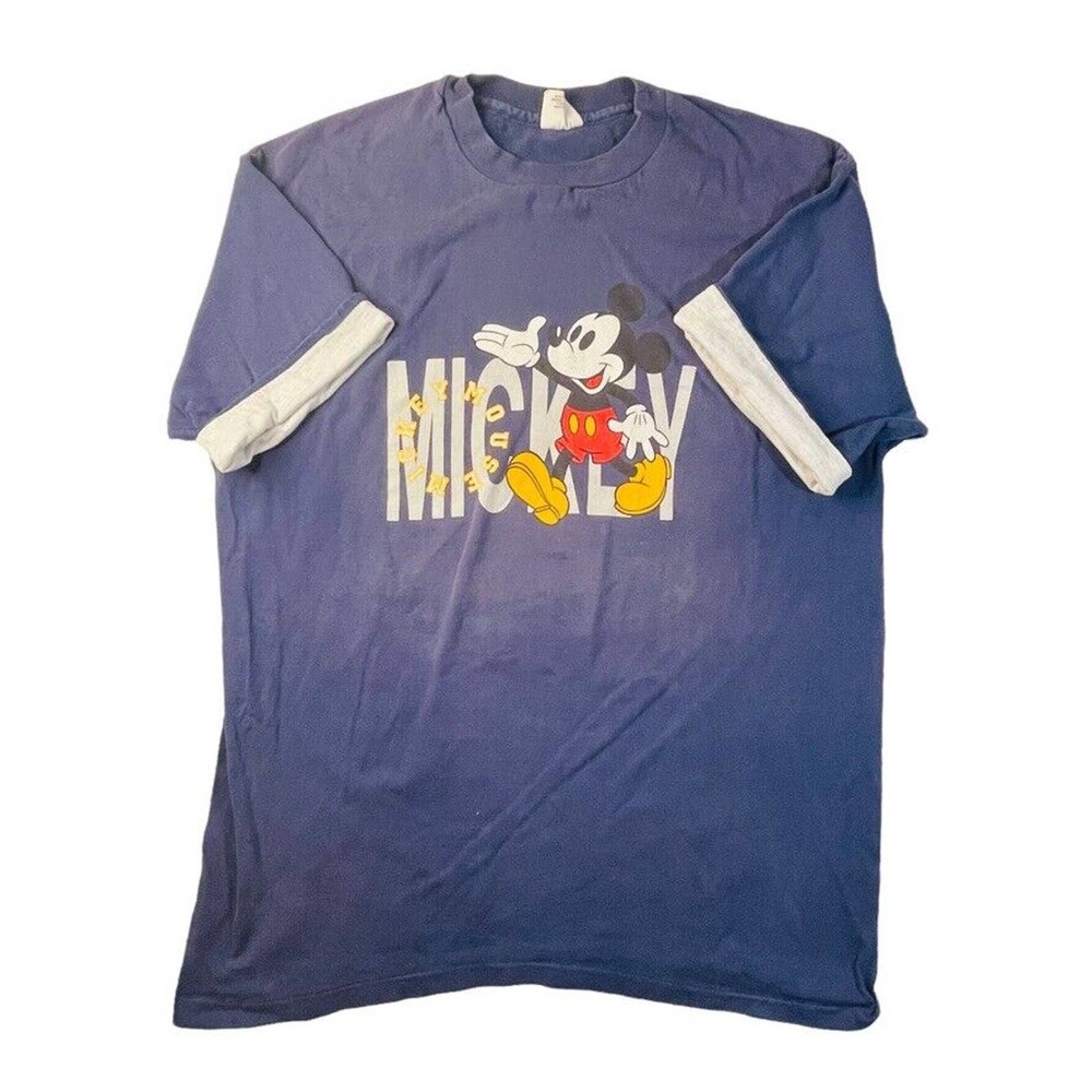 Vintage Walt Disney Mickey Mouse 90s single stitch made in USA t-shirt men's XL